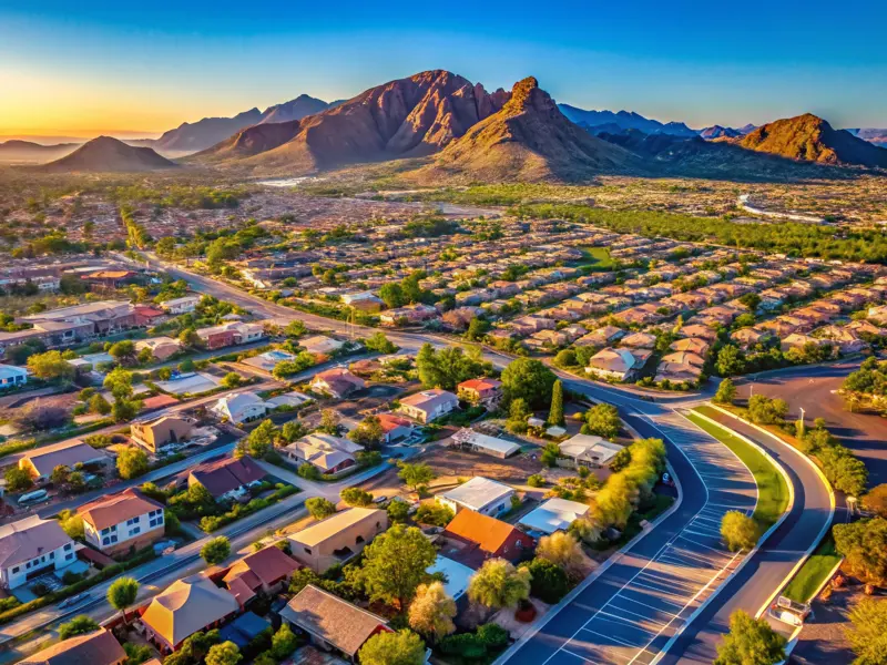 Phoenix Arizona skyline - single family house for rent Phoenix AZ, local rental listings available